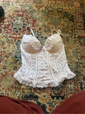 Y2K coquette bustier top